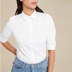Banana Republic Riley Tailored Fit Shirt, white size 6